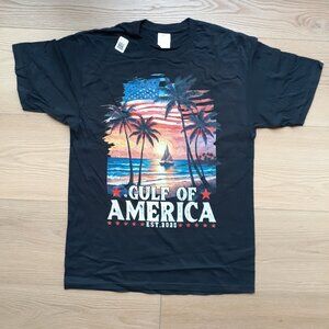 Gulf of America Est. 2025 - New Men's Medium Black T-Shirt